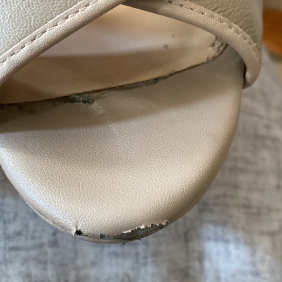 GIANNI BINI TAUPE WEDGED HEELS - Picture 4 of 7